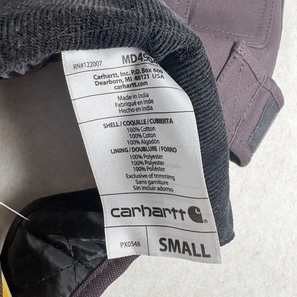Carhartt Firm Duck Insulated Dog Chore Coat Small 17-22